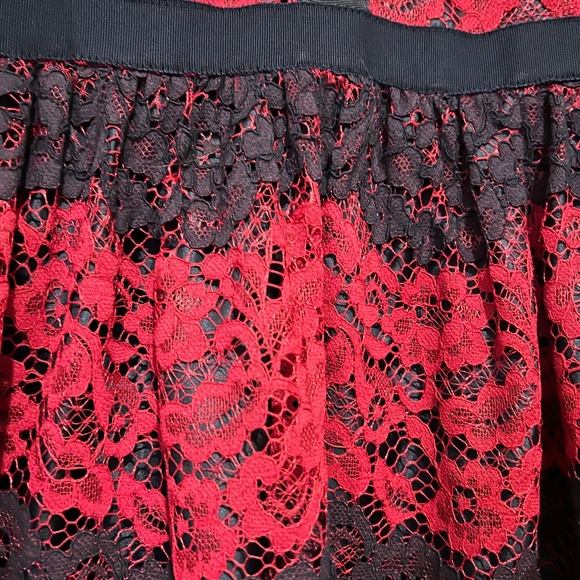 Draper James Navy/Fuchsia Short Sleeve Midi Dress Lace Overlay Size 10 Preppy! - Picture 7 of 8